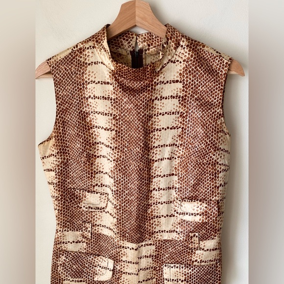 Vintage Miss Renfrew at Holt Renfrew reptile print jumpsuit - Picture 7 of 16